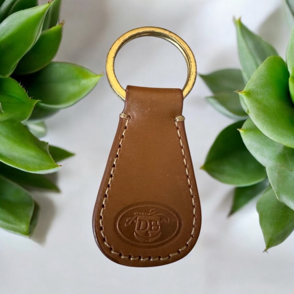 Dooney‎ & Bourke Brown Leather Keychain